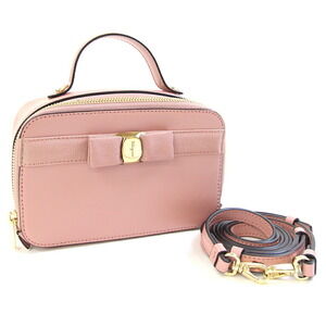 Salvatore Ferragamo Vara Bow pink Crossbody Bag ribbon logo